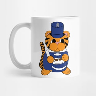 Marching Band Tiger Drum Blue and White Mug